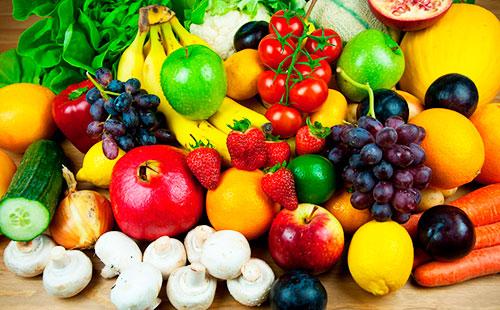 Vegetables and fruits