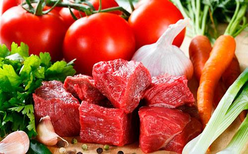 Meat with vegetables