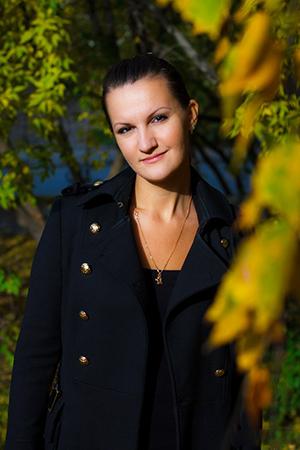 Marina in a warm pea jacket