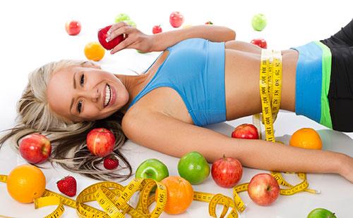 Girl eating an apple