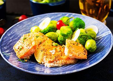 Dietary food in a plate