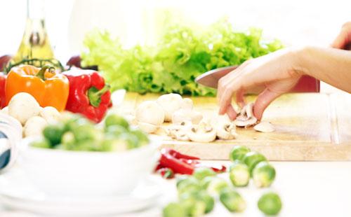 Vegetables and mushrooms