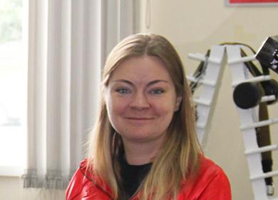 Natalya's restrained smile