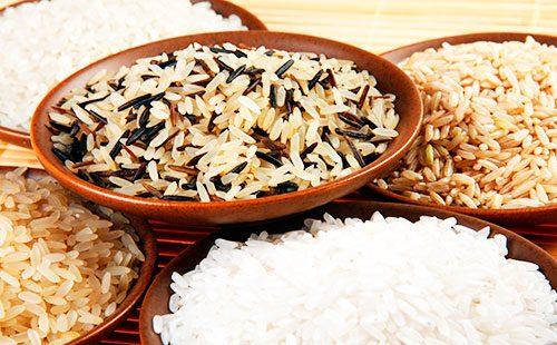 Different types of rice