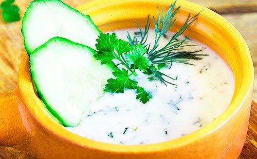 Kefir cucumbers
