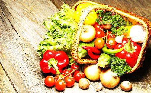 Vegetables in a basket