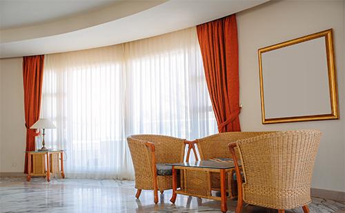 Tulle in the interior