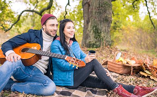 Couple in the forest