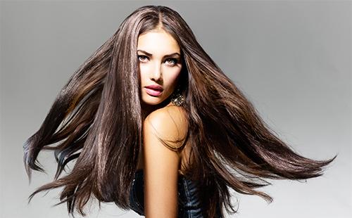 Girl with beautiful long hair