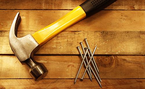 Hammer and a few nails