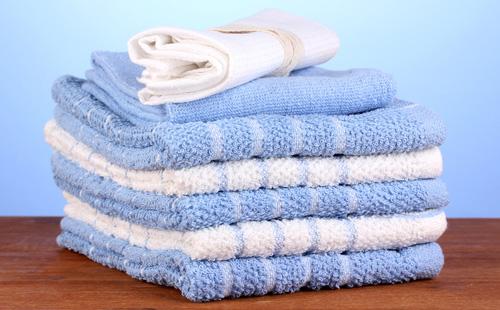 Folded towels