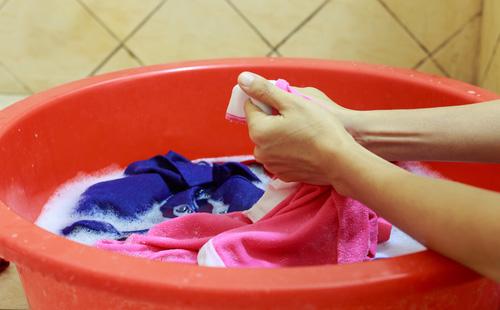 Hand wash in a basin