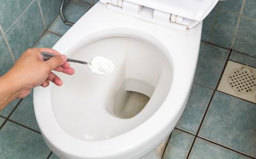 Soda in a toilet bowl