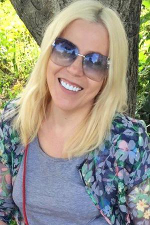 White-toothed smile in summer