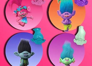 Cartoon dancing figures