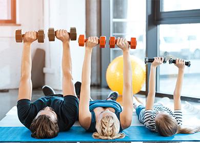 Family morning exercise