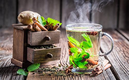 Tea with Cinnamon and Ginger