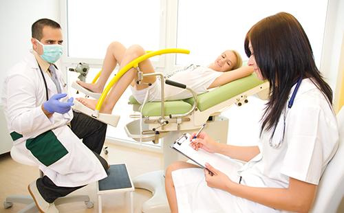 In the gynecologist’s office