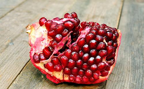 Chopped pomegranate