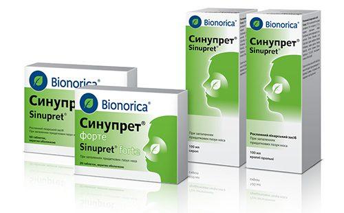 Green boxes with herbal remedy