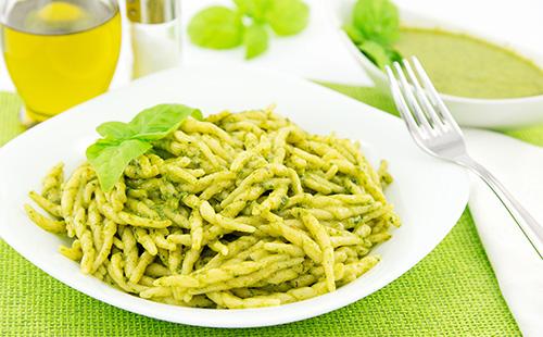 Pasta with pesto