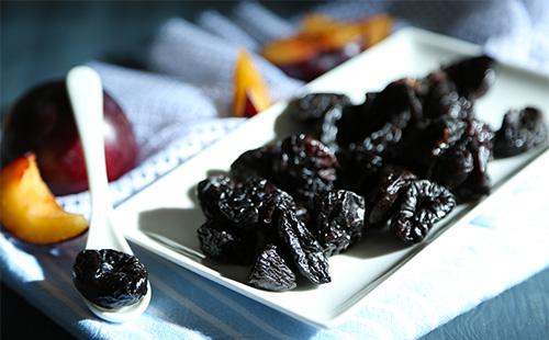 Prunes on a plate