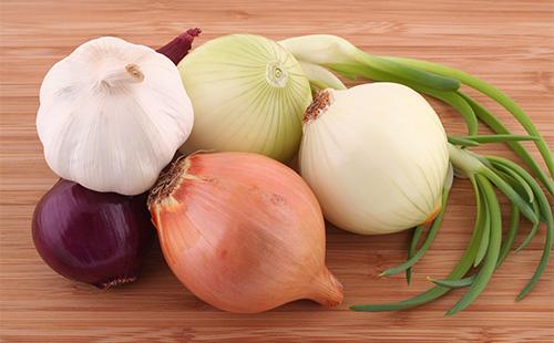 Onion and garlic