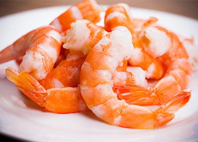 Boiled shrimp