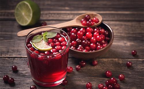 Cranberry Compote and Berries
