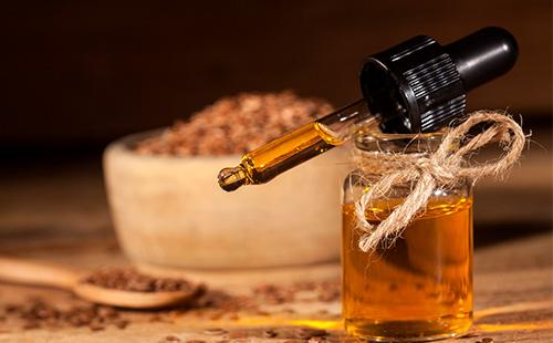 Bottle of Flaxseed Oil