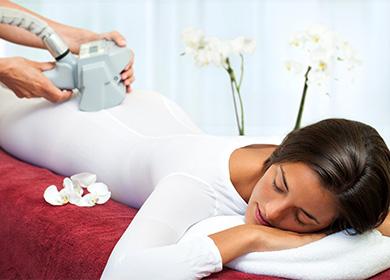 Woman in the salon on an lpg massage procedure