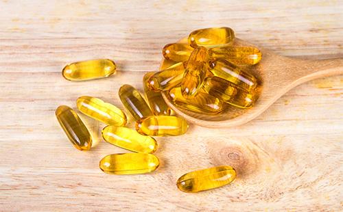 Fish oil capsules
