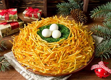 Potato salad capercaillie nest