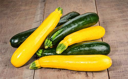 Zucchini on the table