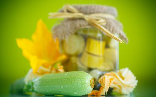 Marinated zucchini