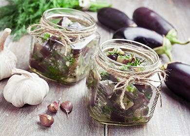 Marinated eggplant