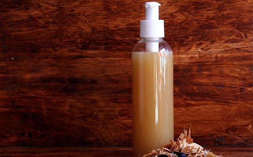 Tar shampoo in a bottle