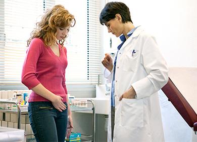 Woman at the doctor’s appointment