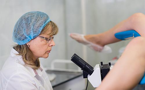Gynecologist examination