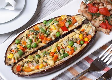 Stuffed eggplant