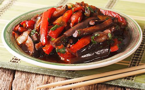 Eggplant strips