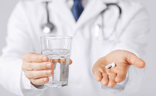 Pills in the palm of your hand