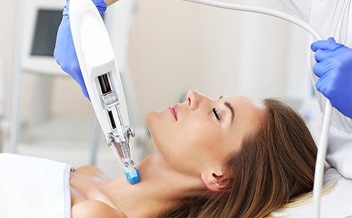 Neck skin mesotherapy