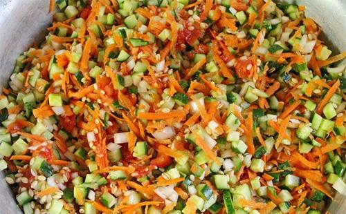 Ingredients for pickle for the winter