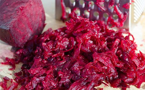Grated beets