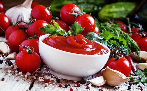 Fresh sauce with herbs and garlic