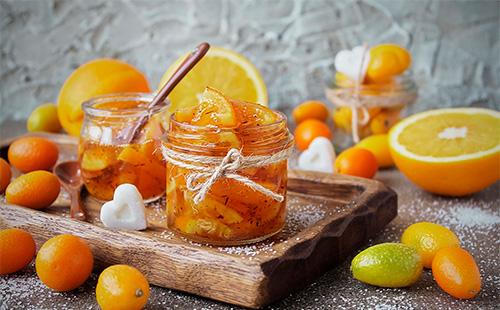 Peeled orange jam