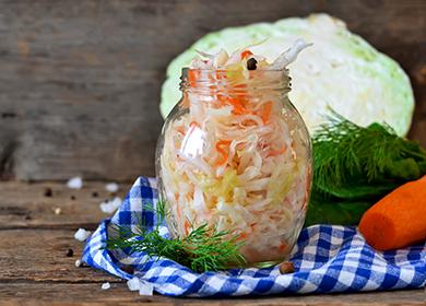 Harvesting cabbage and carrots