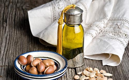 Argan oil in a bottle