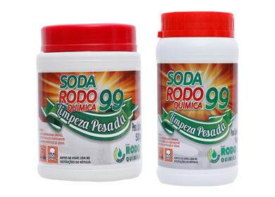 Caustic soda in cans